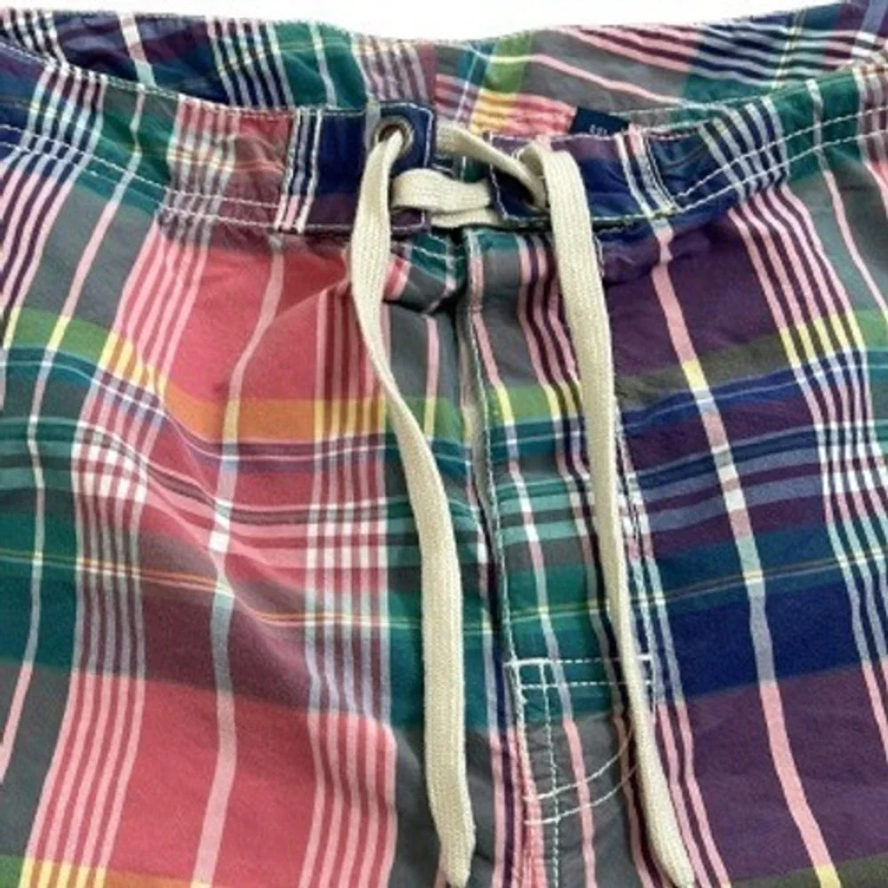 POLO BY‎ RALPH LAUREN BOARD MEN'S SHORTS PLAID SIZE 38